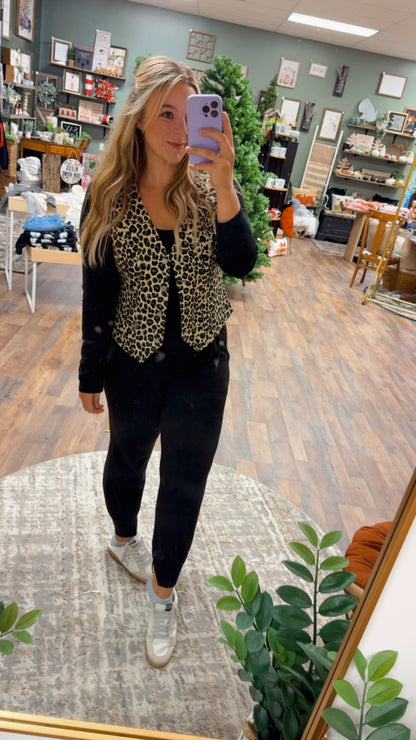 Leopard vest