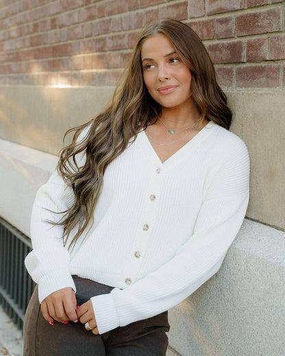 Fern Sweater Cardigan - Cream