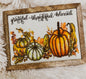 Grateful thankful blessed beaded mini frame