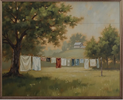 Warm clothes line