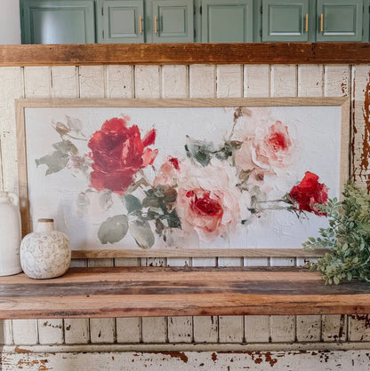 Vintage Wild Rose Frame