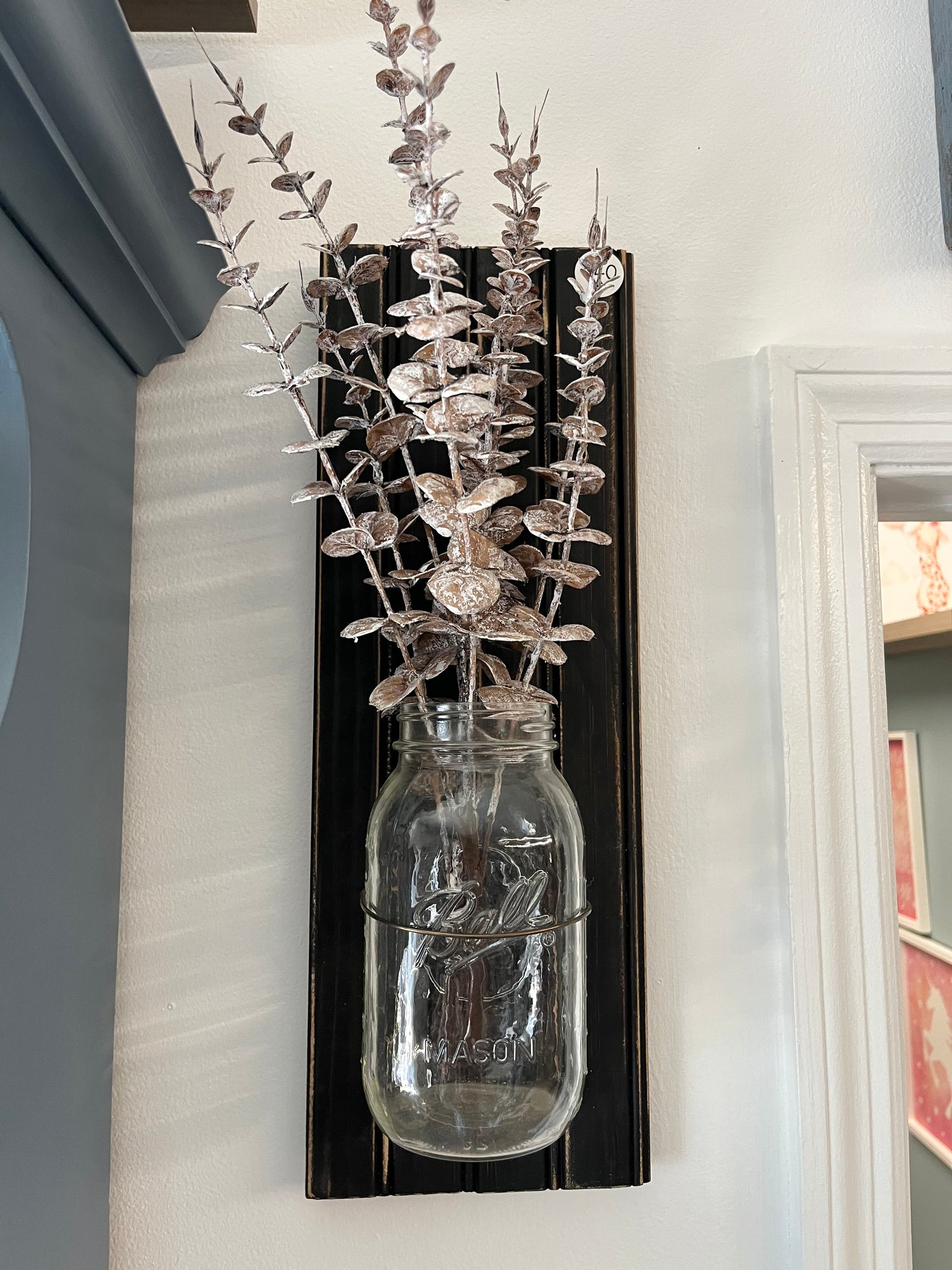 Wall Mason Jar Floral