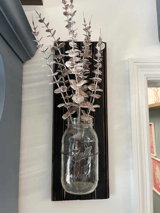 Wall Mason Jar Floral