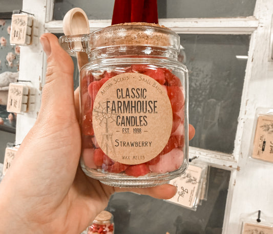 Strawberry heart wax melts