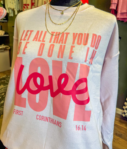 Love crew neck