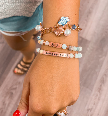 Nautical charm bracelet