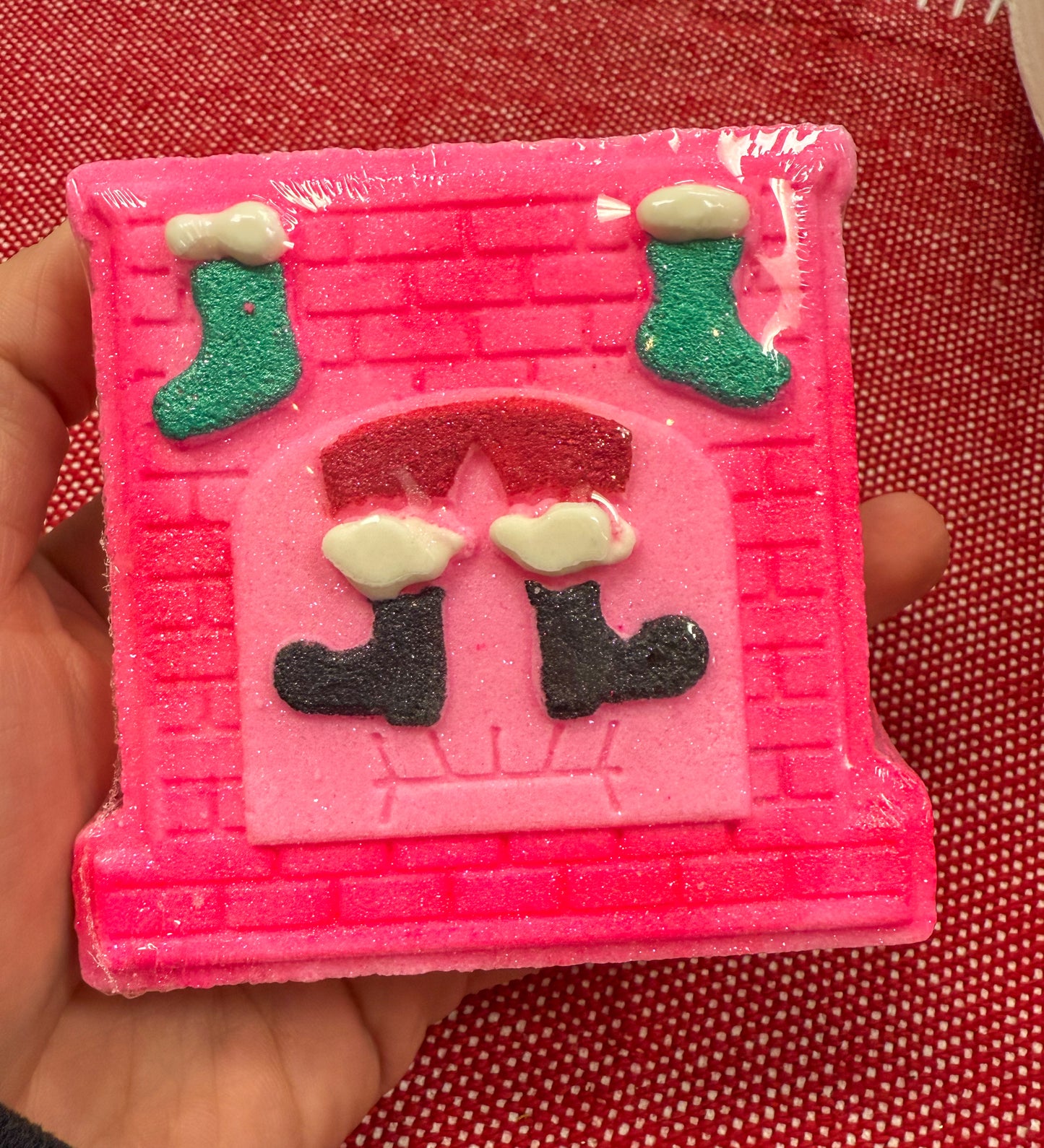 Pink Fireplace Bath Bomb