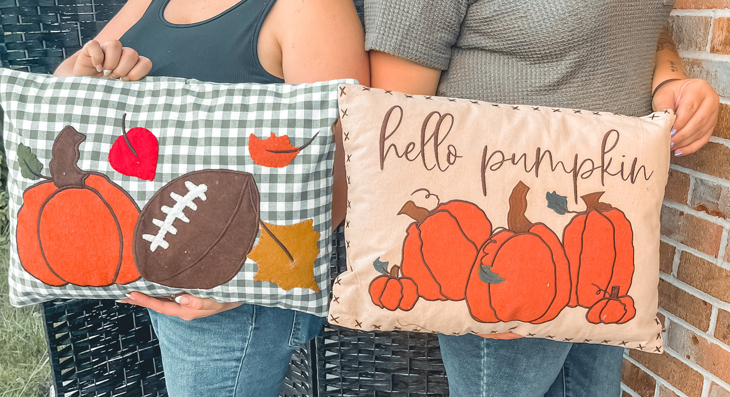 Fall throw pillows