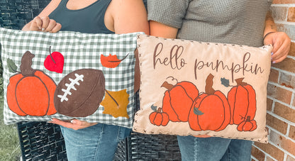 Fall throw pillows