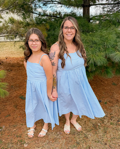 Striped Blue Dress