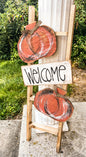 Welcome pumpkin ladder