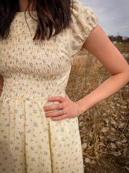 Smocked Floral Maxi Dress