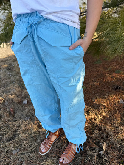 Katydid cargo pants-blue 🩵