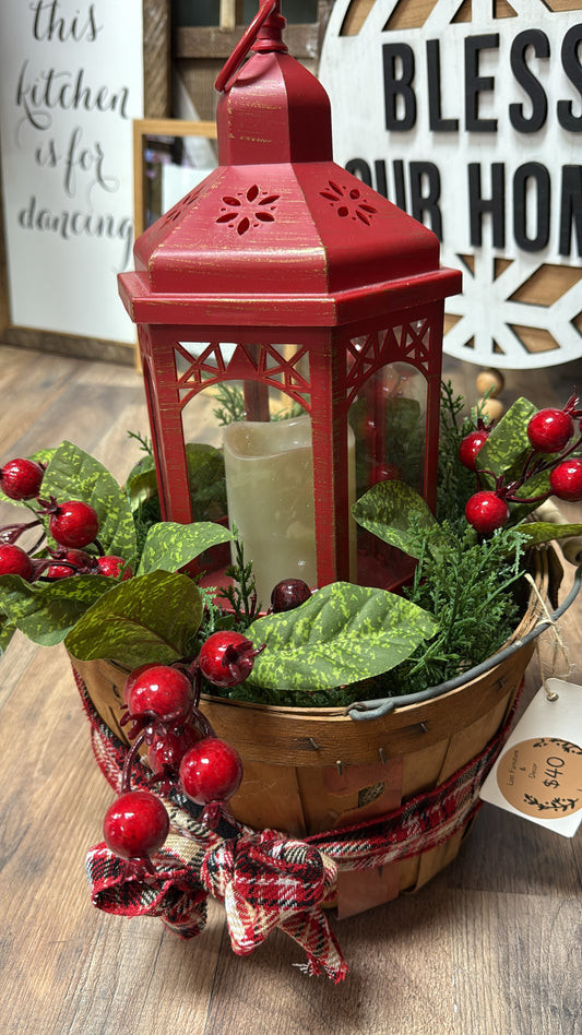 Christmas Lantern floral