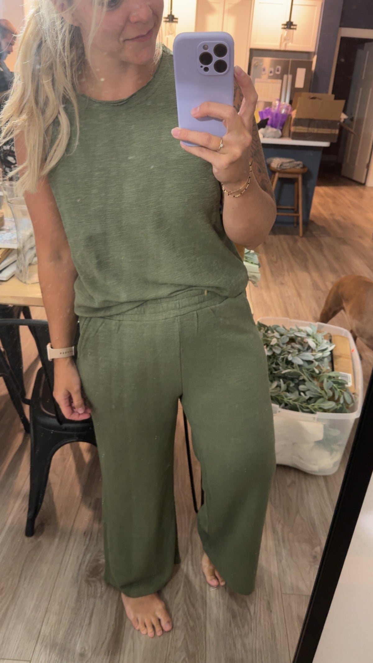 Cotton Slub Tank & Pants 2PC Set - Zenana✨ 3 colors 🤎💚🖤
