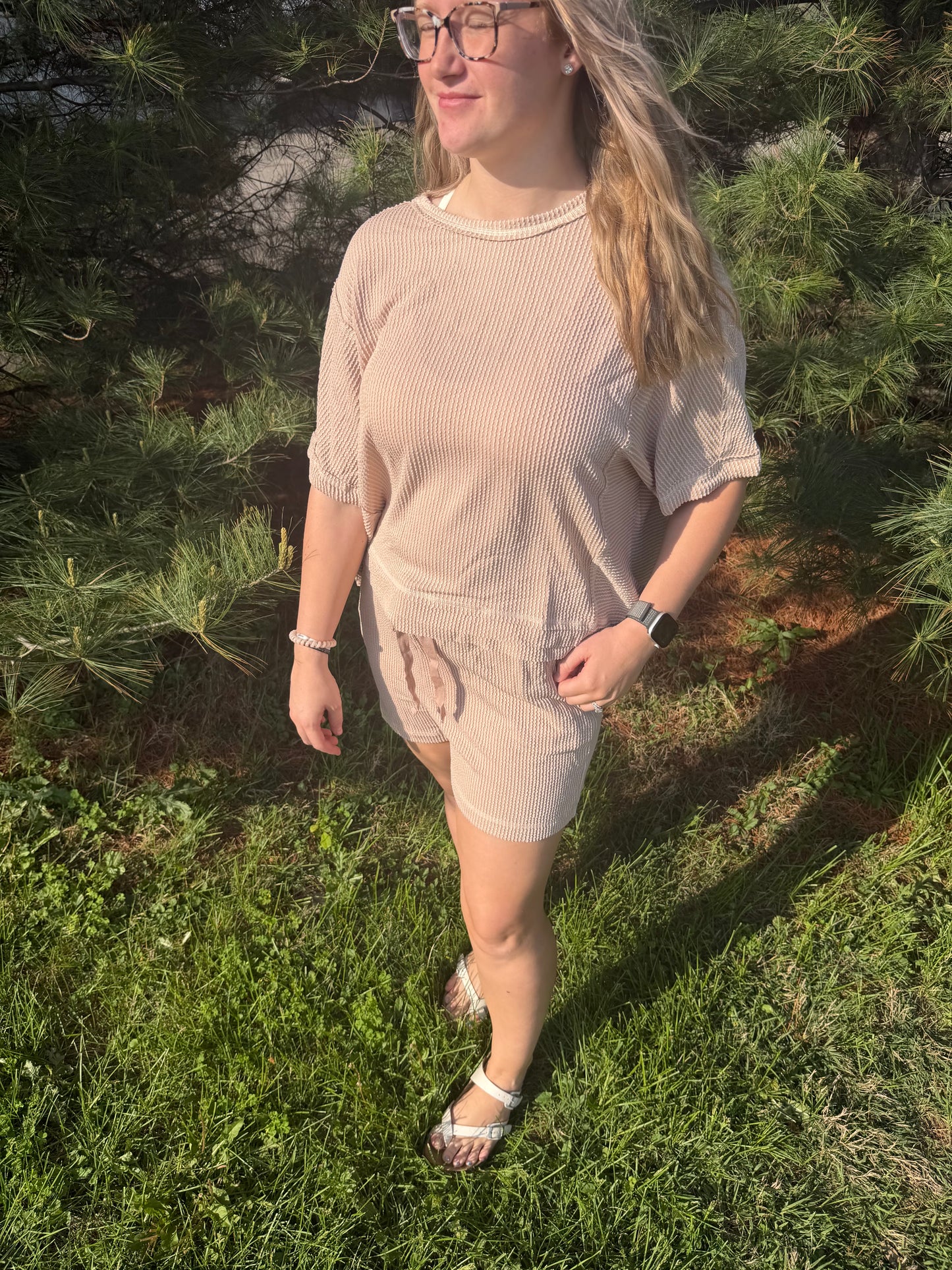 Ribbed short sets-2 colors