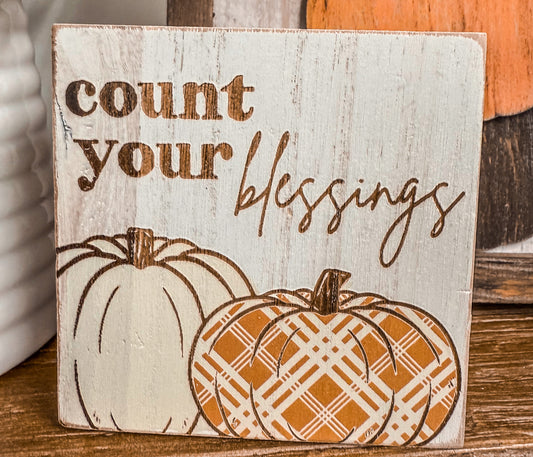 Count your blessings mini frames