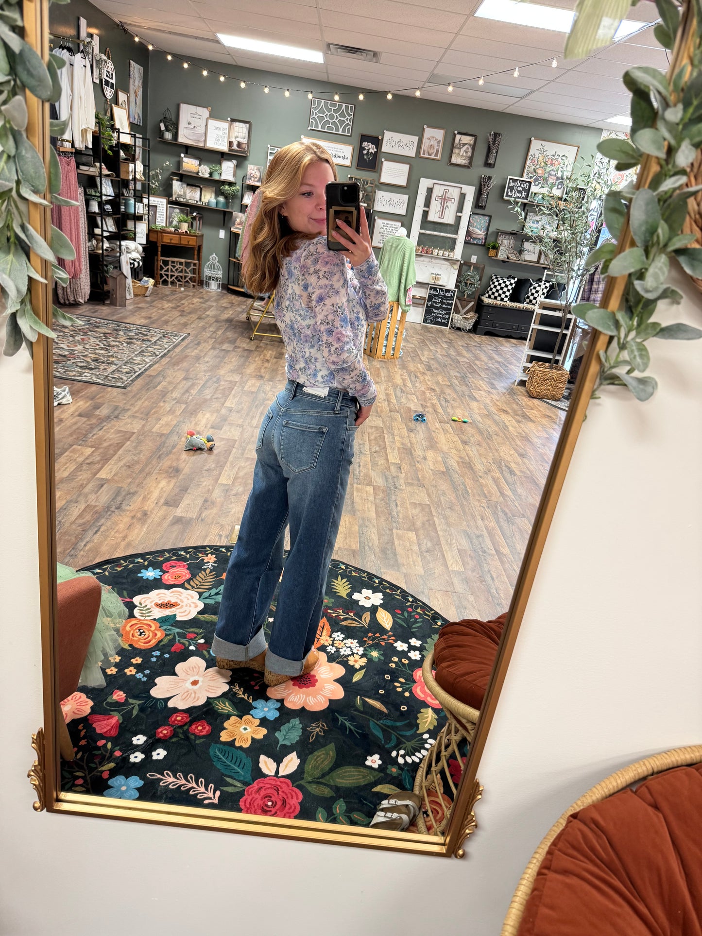 High Rise Kan Can Jeans