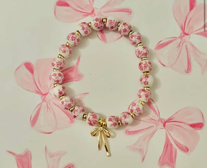 Ceramic bow bracelet