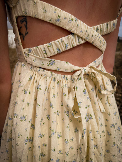 Smocked Floral Maxi Dress