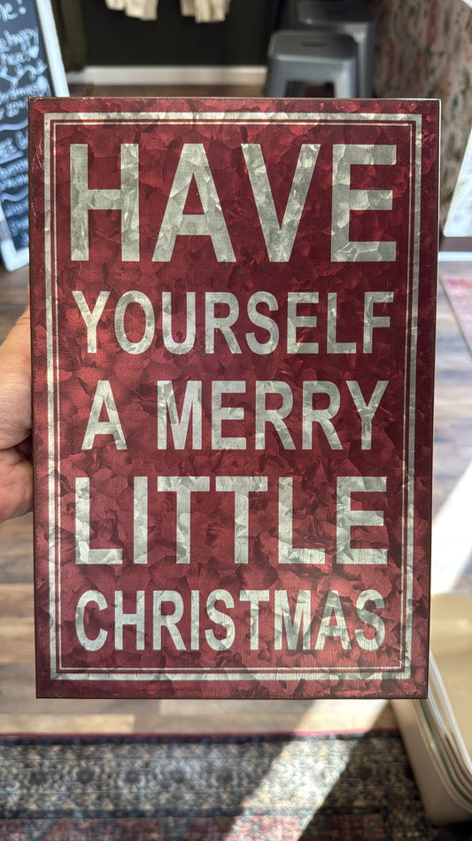 Christmas metal decor