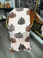 Cheetah pumpkin throw blanket