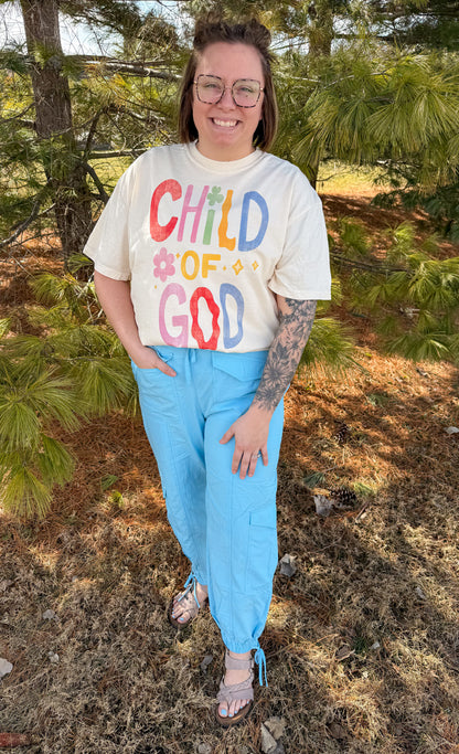 Katydid cargo pants-blue 🩵