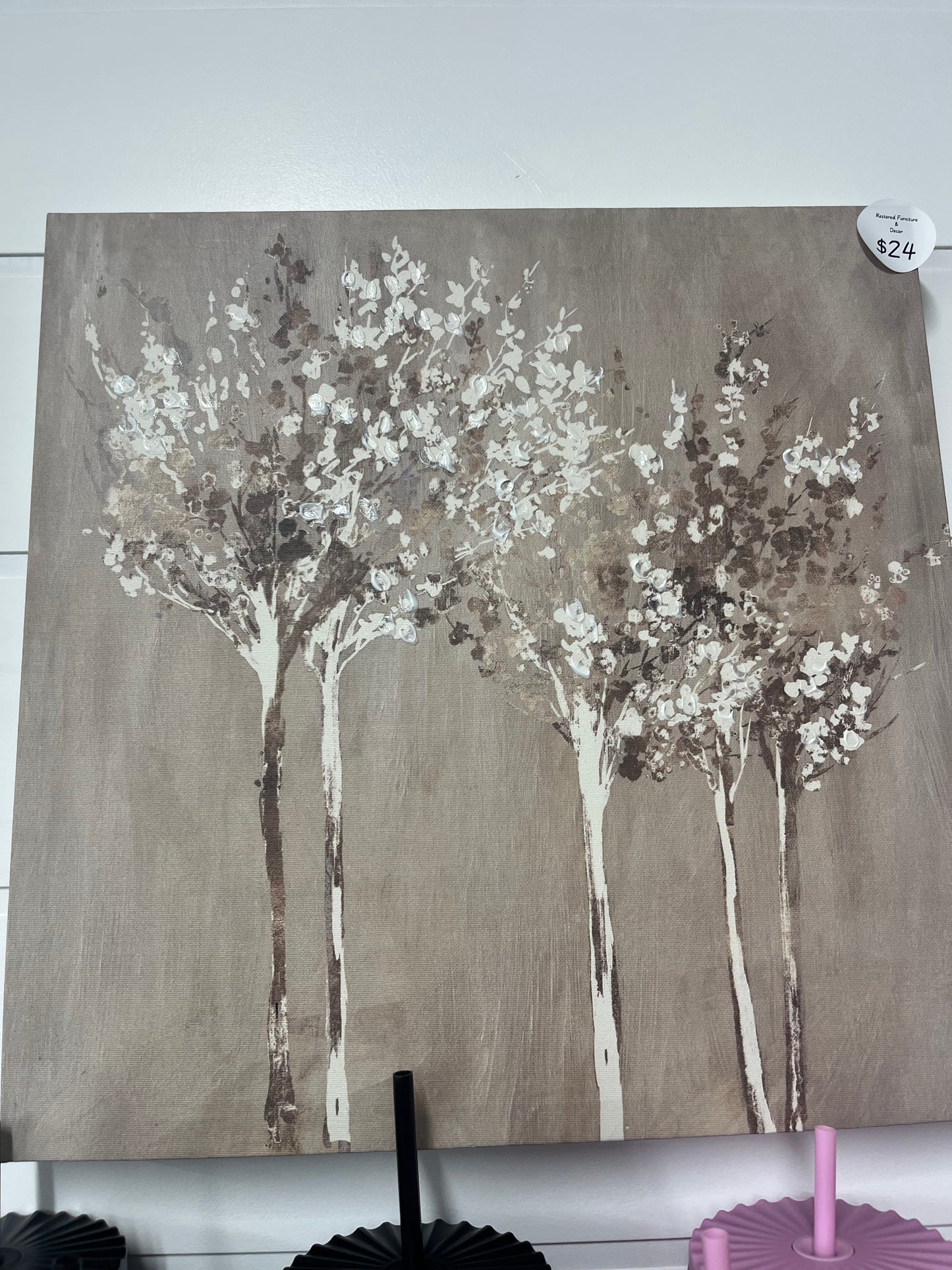 Neutral Tree Canvas