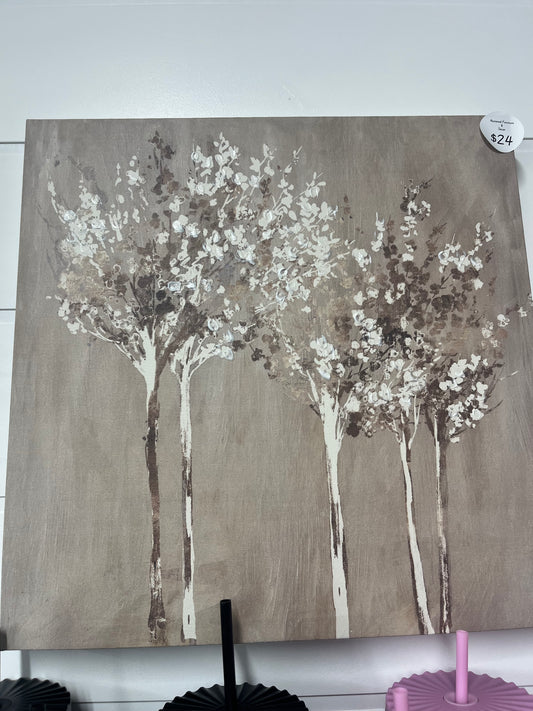 Neutral Tree Canvas