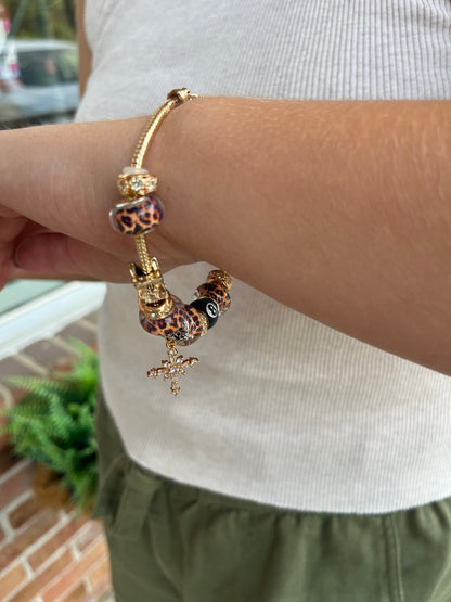 Cheetah charm bracelett