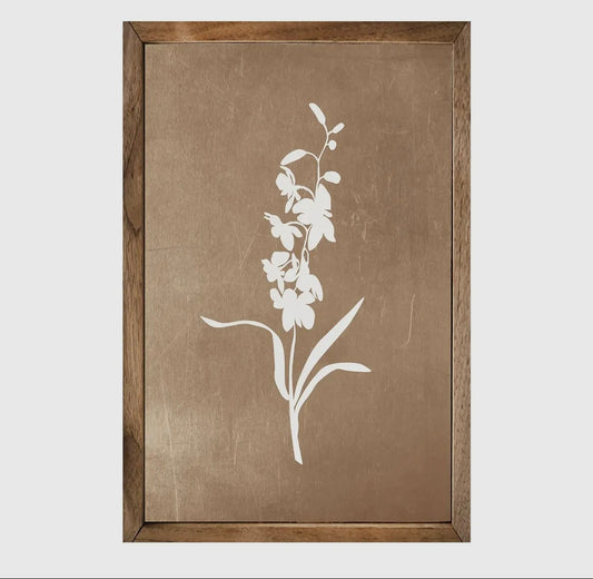 Brown Floral Pattern