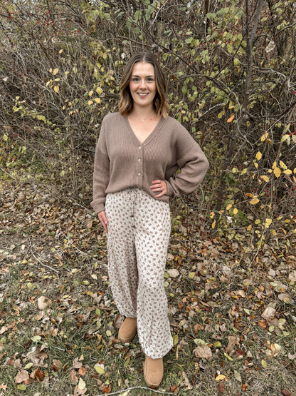 Fern Sweater Cardigan - Mocha
