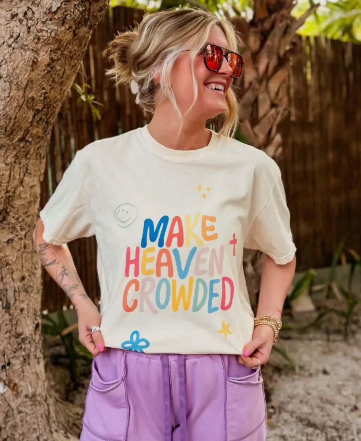 Make Heaven Crowded tee