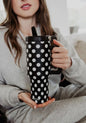 KATYDID Black and White Polka Dot Tumbler