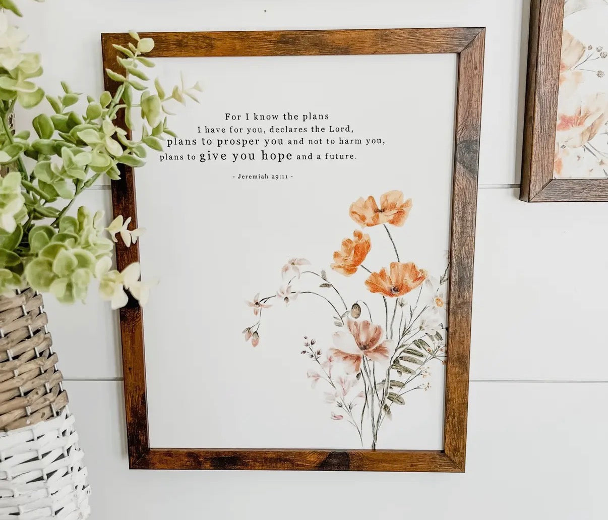 Wildflower Bible Verse Frame