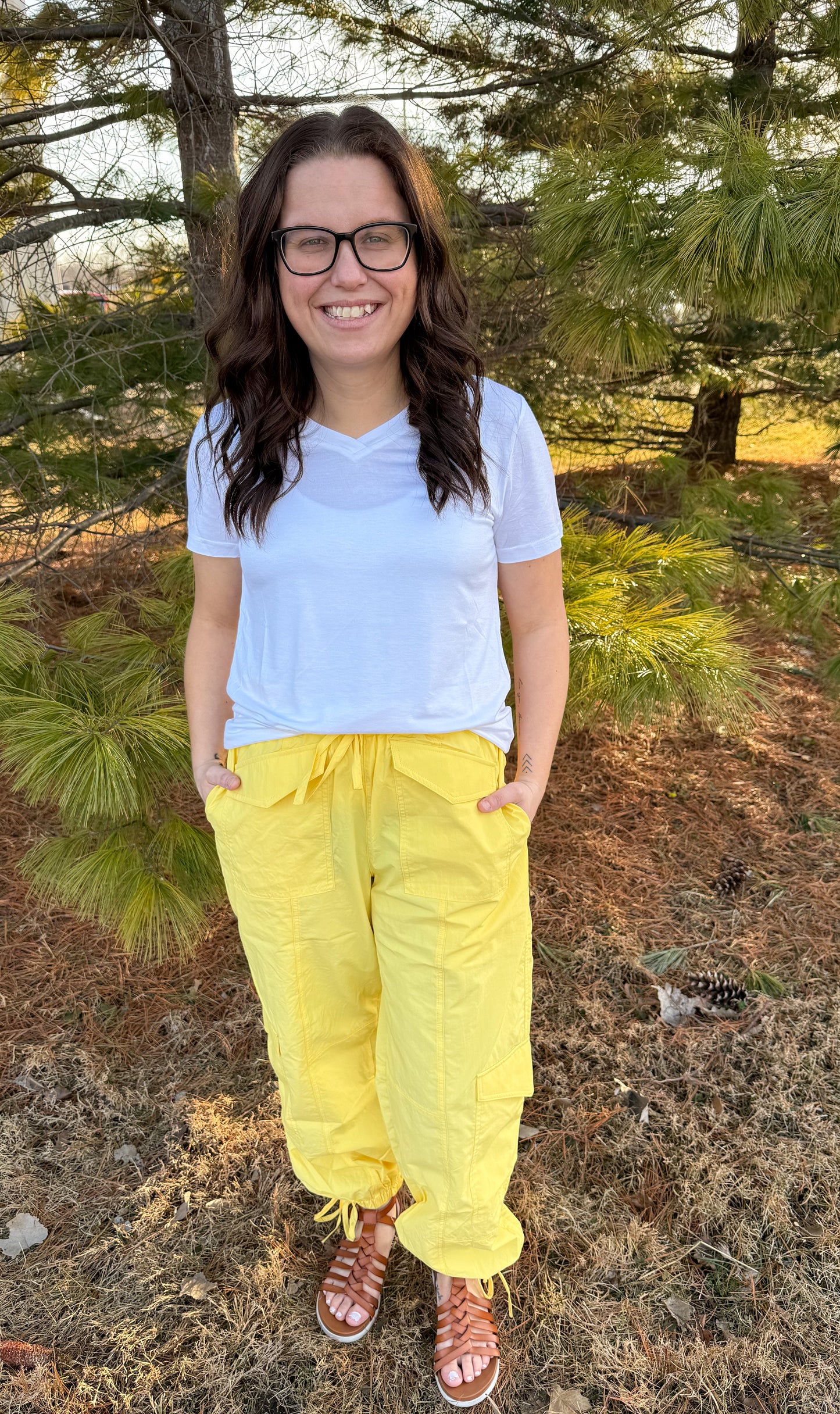 Katydid cargo pants- yellow💛