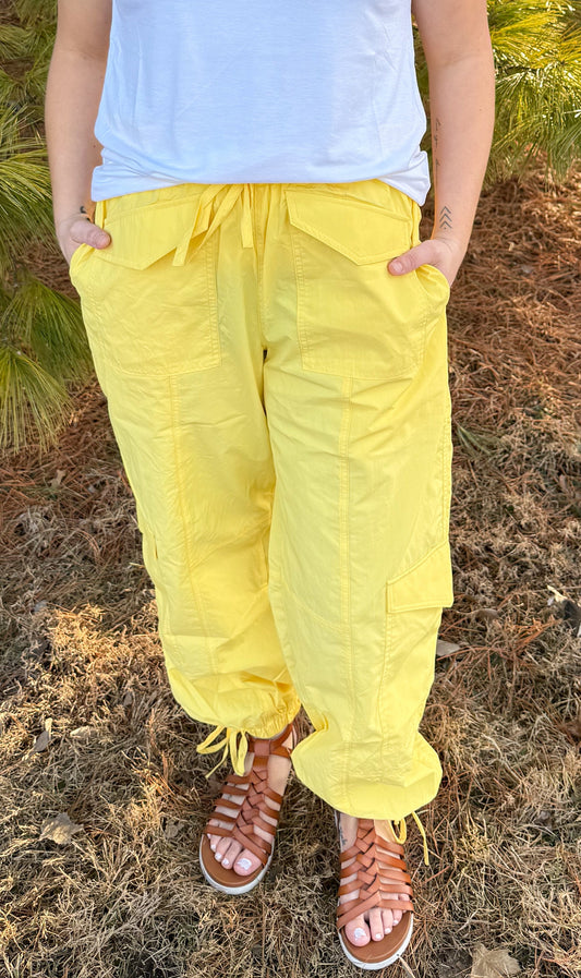 Katydid cargo pants- yellow💛