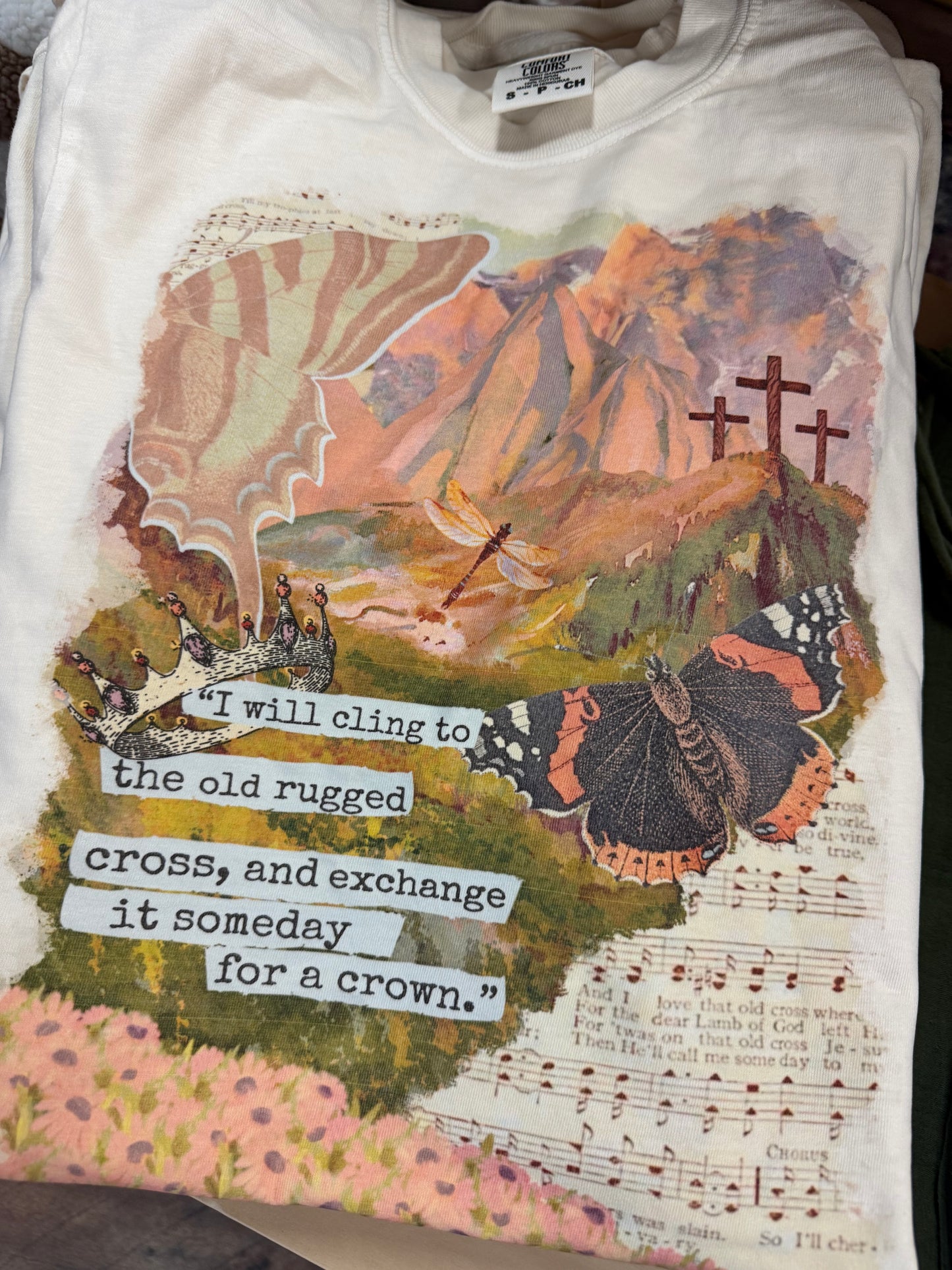 The old rugged cross graphic tee