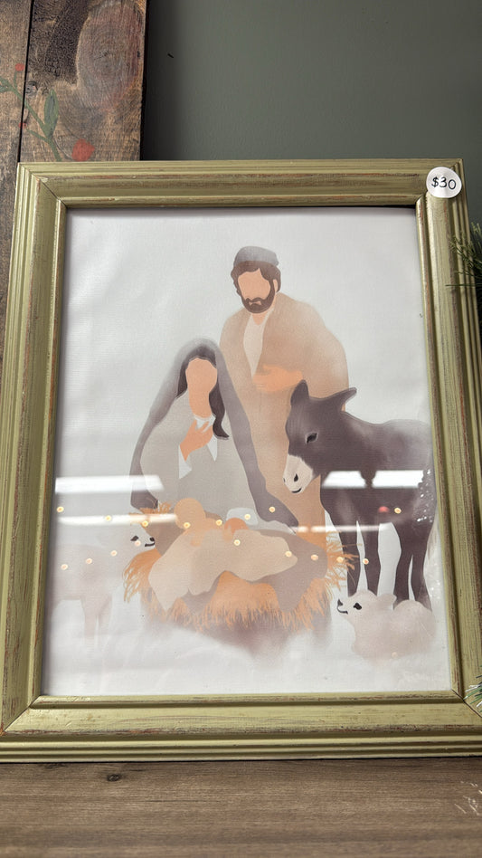 Framed nativity