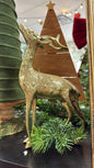 Metal gold deer