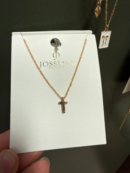 Gold cross necklace