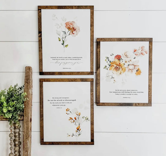 Floral Bible Verse Frames