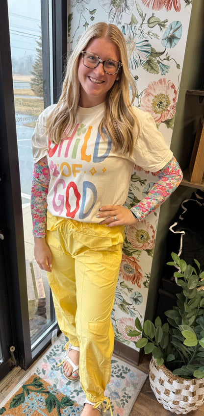 Katydid cargo pants- yellow💛
