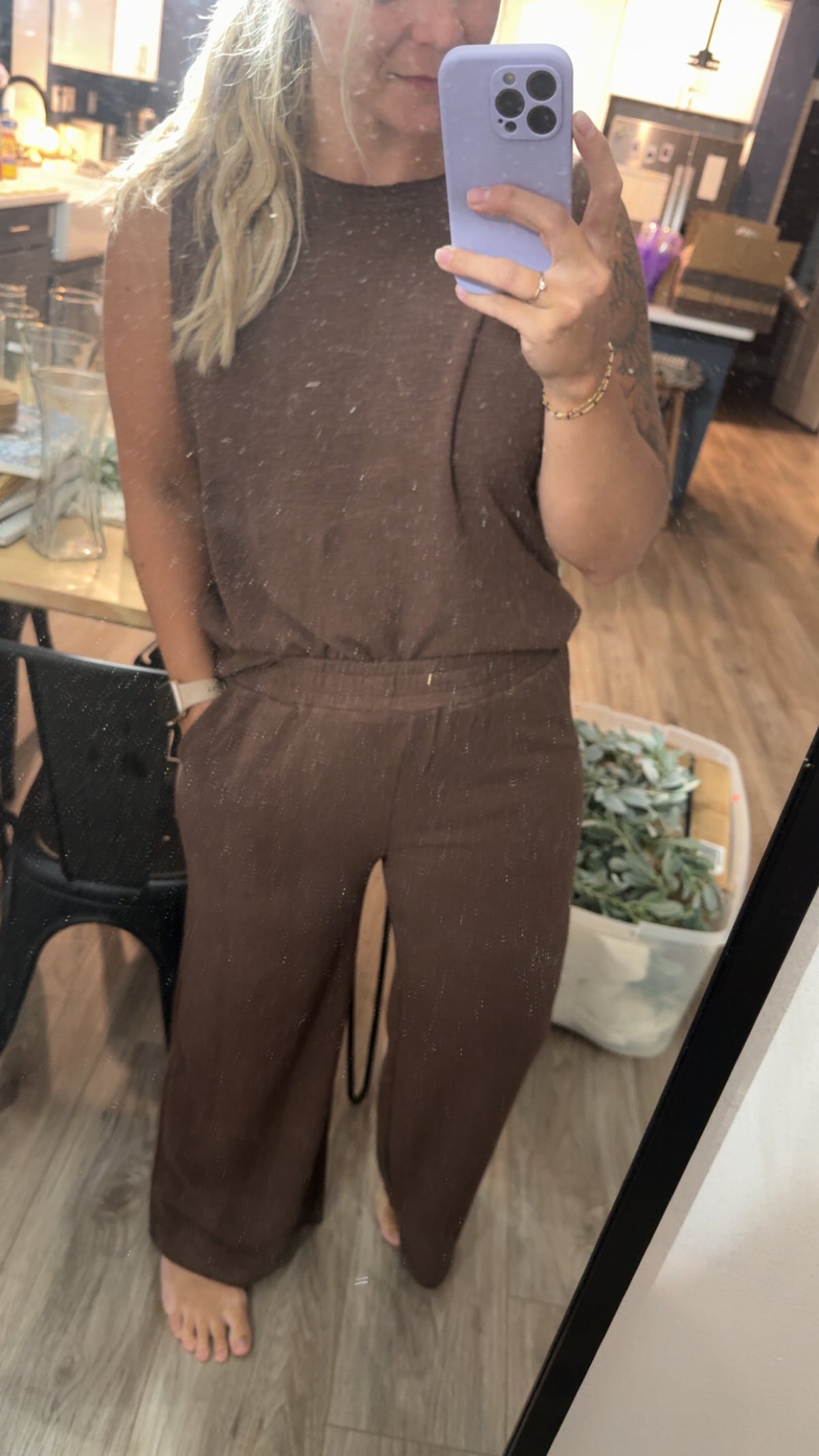 Cotton Slub Tank & Pants 2PC Set - Zenana✨ 3 colors 🤎💚🖤
