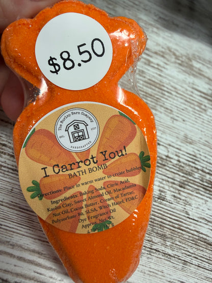Carrot Bath Bombs