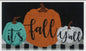 Its fall y'all pumpkin doormat