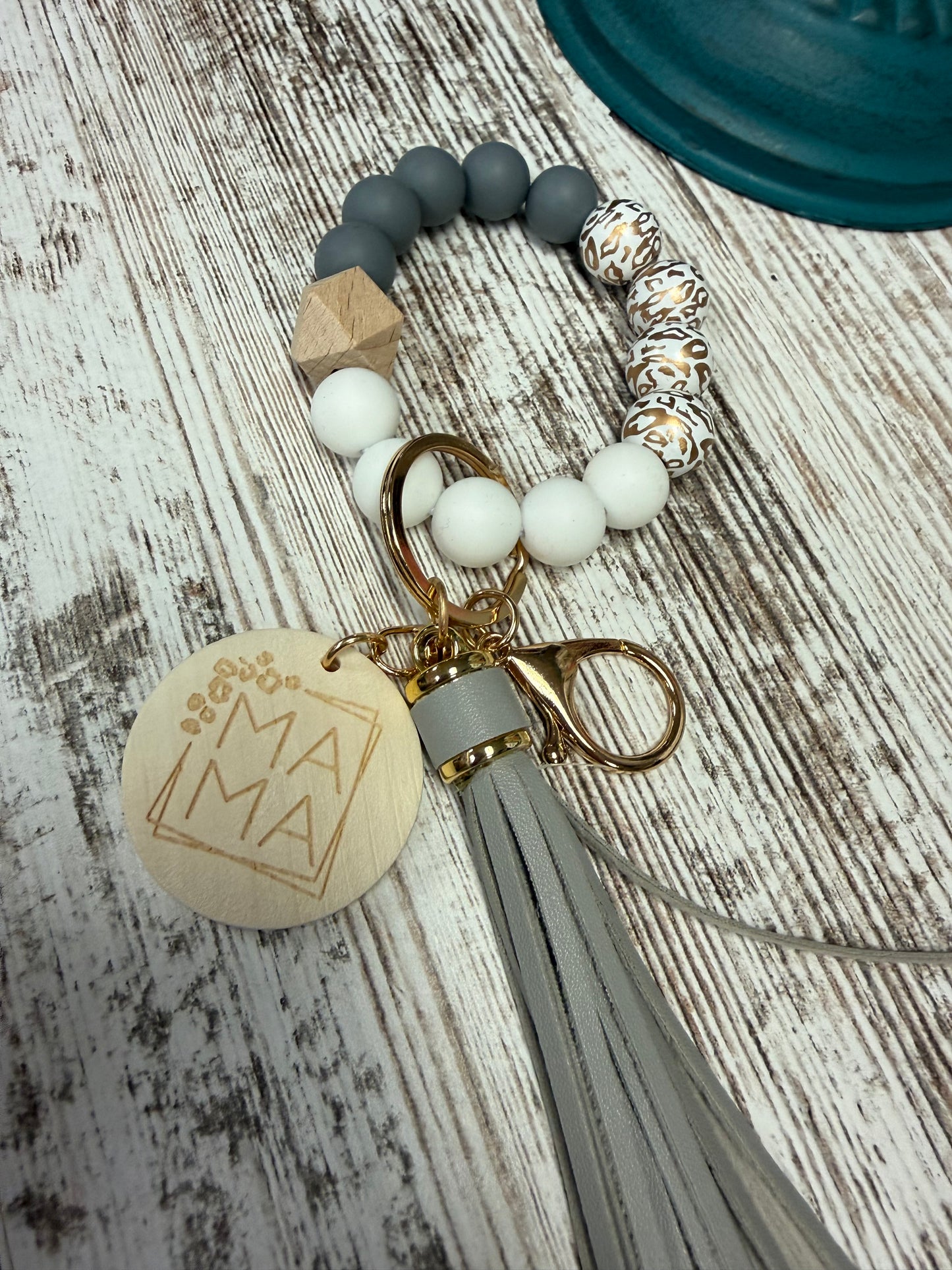 Grey mama keychain