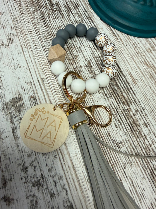Grey mama keychain