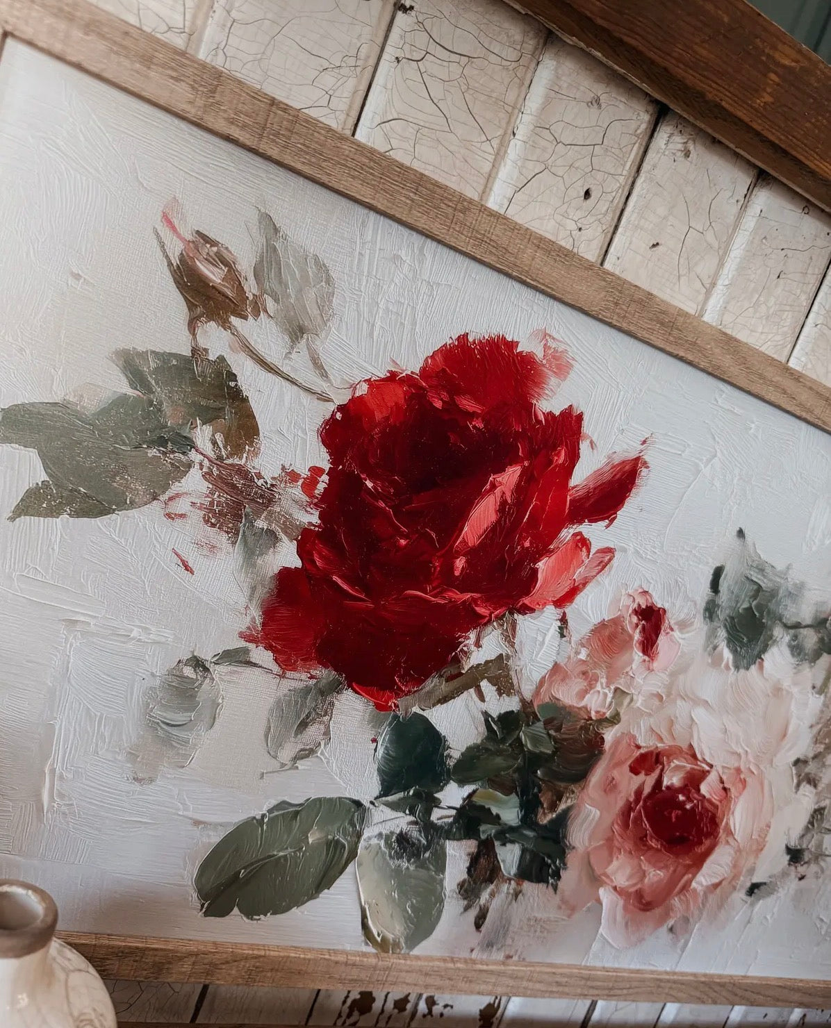 Vintage Wild Rose Frame