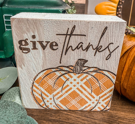 give thanks mini frames